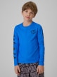 Obrazek dla: 4F JUNIOR Chłopięcy longsleeve do pływania UPF50+ 4F 4FJRSS26TFLOM696  niebieski Kobalt