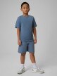 mini: Chłopięce spodenki dresowe 4F 4FJRSS26TSHOM0866 - denim (5)