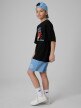 mini: Chłopięce spodenki dresowe 4F 4FJRSS26TSHOM0911 - niebieskie (3)