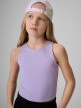mini: Dziewczęcy crop top 4F 4FJRSS26TSLEF327 - fioletowy (3)