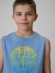mini: Chłopięca koszulka bez rękawów z nadrukiem 4F 4FJRSS26TSLEM326 - niebieska (3)