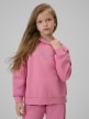 mini: Dziewczęca bluza dresowa nierozpinana z kapturem 4F 4FJRSS26TSWSF2627 - różowa (1)