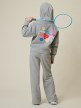 mini: Dziewczęca bluza rozpinana z kapturem 4F 4FJRSS26TSWSF2811 - szara (6)