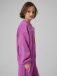 mini: Dziewczęca bluza nierozpinana bez kaptura 4F 4FJRSS26TSWSF2903 - fioletowa (3)