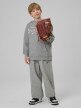mini: Chłopięca bluza nierozpinana z kapturem 4F 4FJRSS26TSWSM2636 - szara (2)