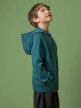 mini: Chłopięca bluza rozpinana z kapturem 4F 4FJRSS26TSWSM2825 - turkusowa (3)