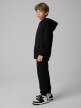 mini: Chłopięca bluza rozpinana z kapturem 4F 4FJRSS26TSWSM3051 - czarna (3)