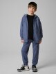 mini: Chłopięca bluza rozpinana z kapturem 4F 4FJRSS26TSWSM3051 - niebieska (2)