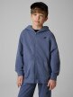 mini: Chłopięca bluza rozpinana z kapturem 4F 4FJRSS26TSWSM3051 - niebieska (1)