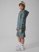 mini: Chłopięca bluza rozpinana z kapturem 4F 4FJRSS26TSWSM3052 - turkusowa (3)