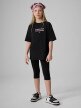 mini: Dziewczęce legginsy 3/4 4F 4FJRSS26TTIGF331 - czarne (5)