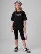 mini: Dziewczęce legginsy 3/4 4F 4FJRSS26TTIGF331 - czarne (1)