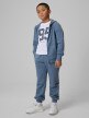 mini: Chłopięce spodnie dresowe joggery 4F 4FJRSS26TTROM1824 - denim (1)