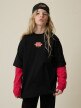 mini: Dziewczęcy t-shirt z nadrukiem 4F 4FJRSS26TTSHF3680 - czarny (6)
