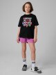 mini: Dziewczęcy t-shirt z nadrukiem 4F 4FJRSS26TTSHF3828 - czarny (4)