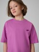 mini: Dziewczęcy t-shirt bez nadruku 4F 4FJRSS26TTSHF3841 - fioletowy (3)