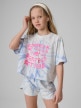 mini: Dziewczęcy t-shirt z nadrukiem 4F 4FJRSS26TTSHF3909 - multikolor (1)