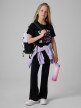 mini: Dziewczęcy t-shirt z nadrukiem 4F 4FJRSS26TTSHF3913 - czarny (2)