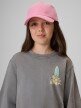mini: Dziewczęcy t-shirt z nadrukiem 4F 4FJRSS26TTSHF3980 - szary (3)