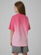 mini: Dziewczęcy t-shirt z nadrukiem 4F 4FJRSS26TTSHF4186 - różowy (4)