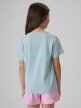 mini: Dziewczęcy t-shirt z nadrukiem 4F 4FJRSS26TTSHF4418 - niebieski (4)