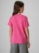 mini: Dziewczęcy t-shirt z nadrukiem 4F 4FJRSS26TTSHF4418 - różowy (4)