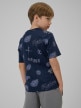 mini: Chłopięcy t-shirt z nadrukiem 4F 4FJRSS26TTSHM3466 - granatowy (6)