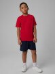 mini: Chłopięcy t-shirt bez nadruku 4F 4FJRSS26TTSHM3598 - czerwony (2)