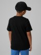mini: Chłopięcy t-shirt z nadrukiem 4F 4FJRSS26TTSHM3599 - czarny (4)