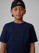 mini: Chłopięcy t-shirt z nadrukiem 4F 4FJRSS26TTSHM3599 - granatowy (3)
