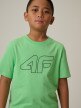 mini: Chłopięcy t-shirt z nadrukiem 4F 4FJRSS26TTSHM3599 - zielony (3)