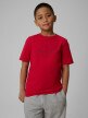  4F JUNIOR Chłopięcy tshirt z nadrukiem 4F 4FJRSS26TTSHM3599  czerwony Czerwony