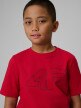 mini: Chłopięcy t-shirt z nadrukiem 4F 4FJRSS26TTSHM3599 - czerwony (3)