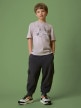 mini: Chłopięcy t-shirt z nadrukiem 4F 4FJRSS26TTSHM3693 - beżowy (3)