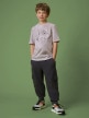 mini: Chłopięcy t-shirt z nadrukiem 4F 4FJRSS26TTSHM3693 - beżowy (5)