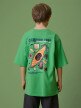 mini: Chłopięcy t-shirt z nadrukiem 4F 4FJRSS26TTSHM3696 - zielony (6)