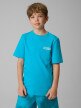  4F JUNIOR Chłopięcy tshirt z nadrukiem 4F 4FJRSS26TTSHM3832  niebieski Niebieski