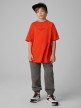 mini: Chłopięca koszulka z nadrukiem 4F 4FJRSS26TTSHM3835 - pomarańczowa (5)