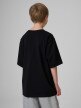 mini: Chłopięcy t-shirt z nadrukiem 4F 4FJRSS26TTSHM3857 - czarny (4)