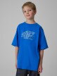 mini: Chłopięcy t-shirt z nadrukiem 4F 4FJRSS26TTSHM3857 - niebieski (5)
