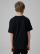 mini: Chłopięcy t-shirt z nadrukiem 4F 4FJRSS26TTSHM3864 - czarny (4)