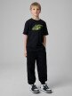 mini: Chłopięcy t-shirt z nadrukiem 4F 4FJRSS26TTSHM3864 - czarny (2)