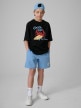mini: Chłopięcy t-shirt z nadrukiem 4F 4FJRSS26TTSHM3903 - czarny (2)