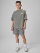 mini: Chłopięcy t-shirt z nadrukiem 4F 4FJRSS26TTSHM3906 - szary (2)
