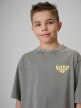 mini: Chłopięcy t-shirt z nadrukiem 4F 4FJRSS26TTSHM3906 - szary (3)