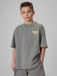 mini: Chłopięcy t-shirt z nadrukiem 4F 4FJRSS26TTSHM3906 - szary (1)