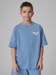 4F JUNIOR Chłopięcy tshirt z nadrukiem 4F 4FJRSS26TTSHM3906  niebieski Niebieski