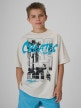 Obrazek dla: 4F JUNIOR Chłopięcy tshirt z nadrukiem 4F 4FJRSS26TTSHM4167  szary Szary