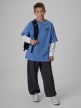 mini: Chłopięcy t-shirt z nadrukiem 4F 4FJRSS26TTSHM4277 - denim (3)