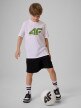 mini: Chłopięcy t-shirt z nadrukiem 4F 4FJRSS26TTSHM4280 - biały (2)